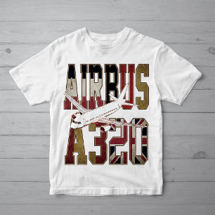 Camiseta Airbus a320 Jetliner. Vintage European Flags