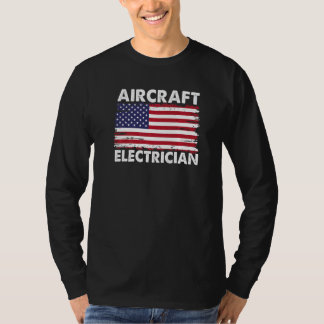 Camiseta Aircraft Electrician For Patriotic Usa Distressed