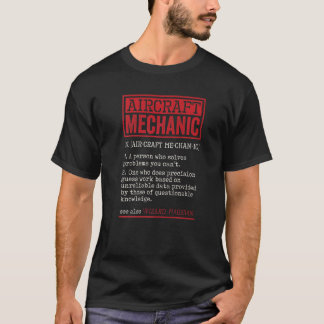 Camiseta Aircraft Mechanic Person Who Solves Problems Aviat
