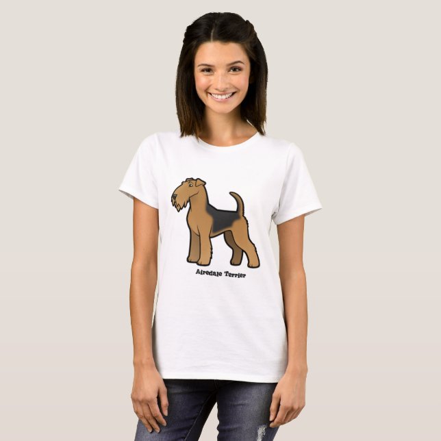 Camiseta Airedale Terrier (Frente Completa)