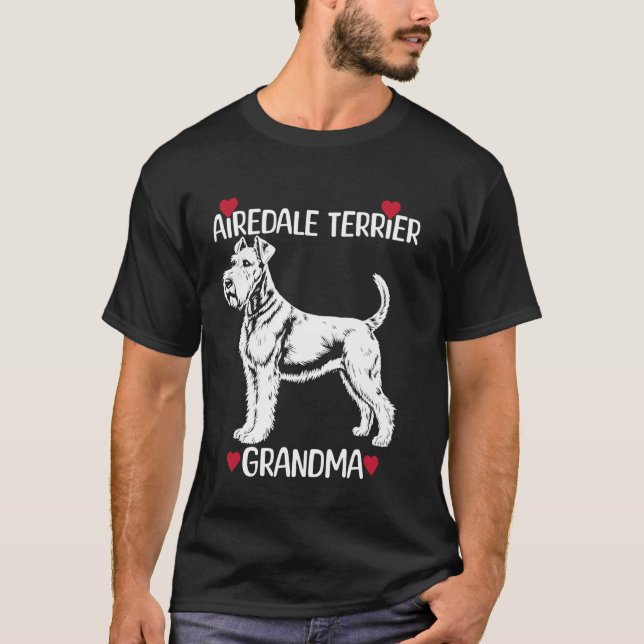 Camiseta Airedale Terrier Avó (Frente)