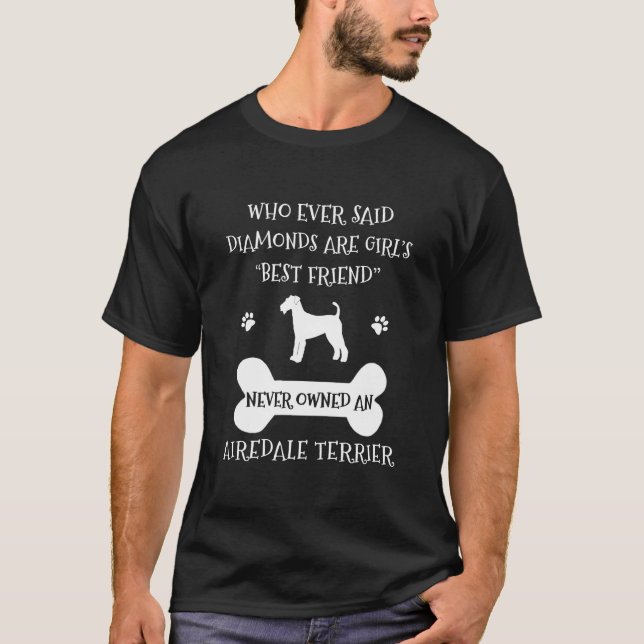 Camiseta Airedale Terrier Dog Melhor Amigo (Frente)