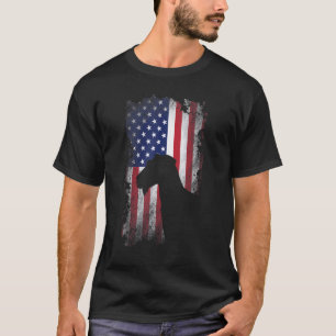 Camiseta Airedale Terrier, Legal Cão da Bandeira Americana