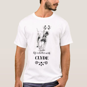 Camiseta Airedale Terrier Life é o melhor nome personalizad