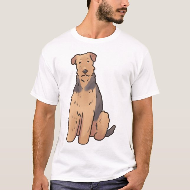 Camiseta Airedale terrier Magic (Frente)