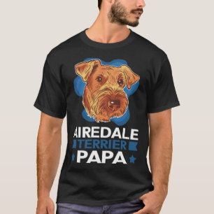 Camiseta Airedale Terrier Papa Pai Cão Airedale Terrier 1