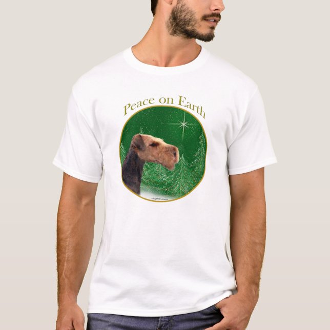 Camiseta Airedale Terrier Peace (Frente)