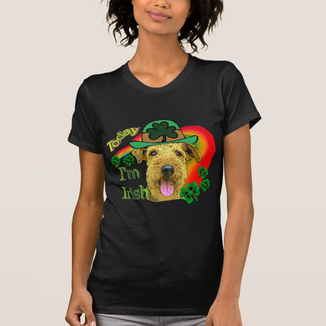 Camiseta Airedale Terrier St Patricks (Frente)