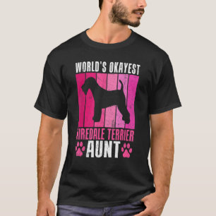 Camiseta Airedale Terrier Tia do Mundos