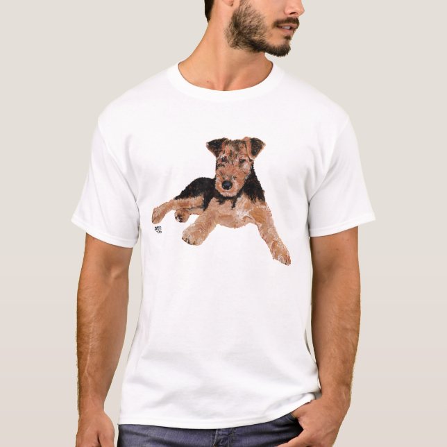 Camiseta Airedale / Welsh Terrier Puppy (Frente)