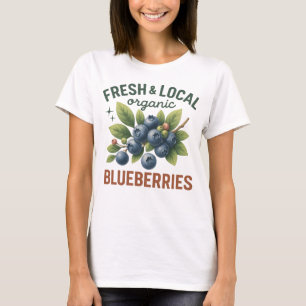 Camiseta Airelas frescas e locais - Fruta orgânica de vindi