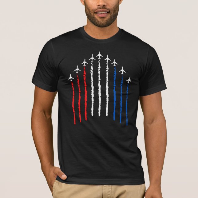 Camiseta Airforce Flyover 4 De Julho T-Shirt (Frente)
