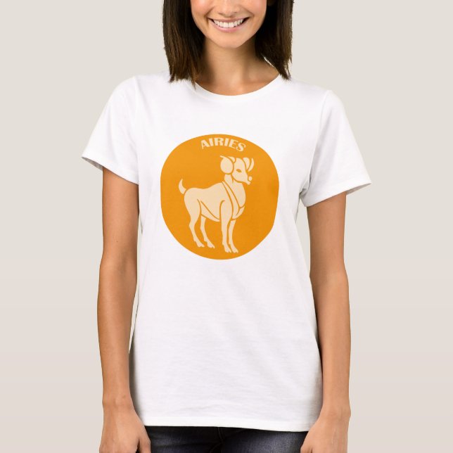Camiseta Airies, Zodiac Sign, Horoscope, Astrology (Frente)