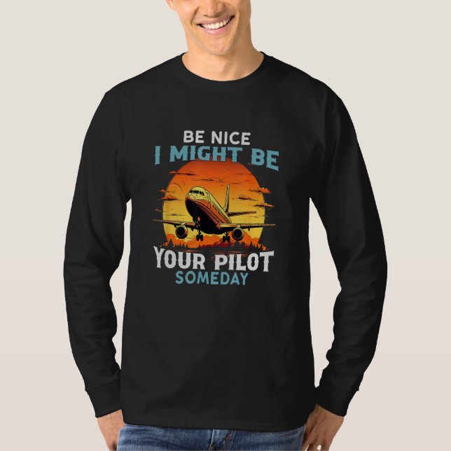 Camiseta Airplane Pilo For Men Women  Saying Pilot Dad (Frente)