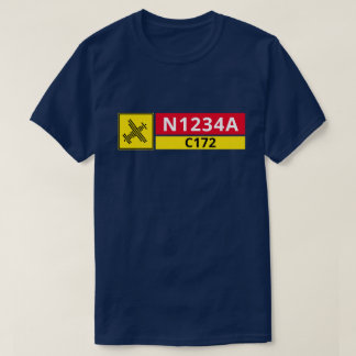 Camiseta Airport Runway Sign Aircraft Number T-Shirt