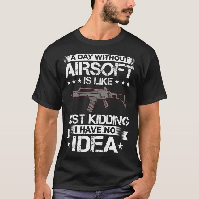 Camiseta Airsoft Gun Game Shooting Training Player Airsofti (Frente)