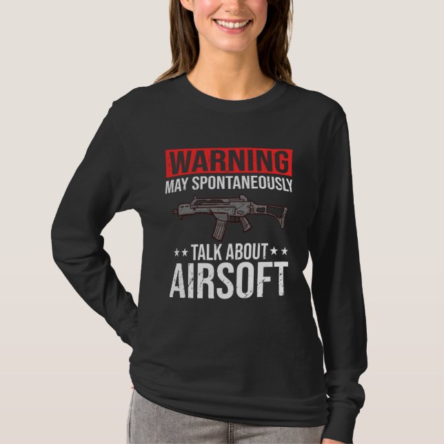 Camiseta Airsoft Gun Game Shooting Training Player Airsofti (Frente)