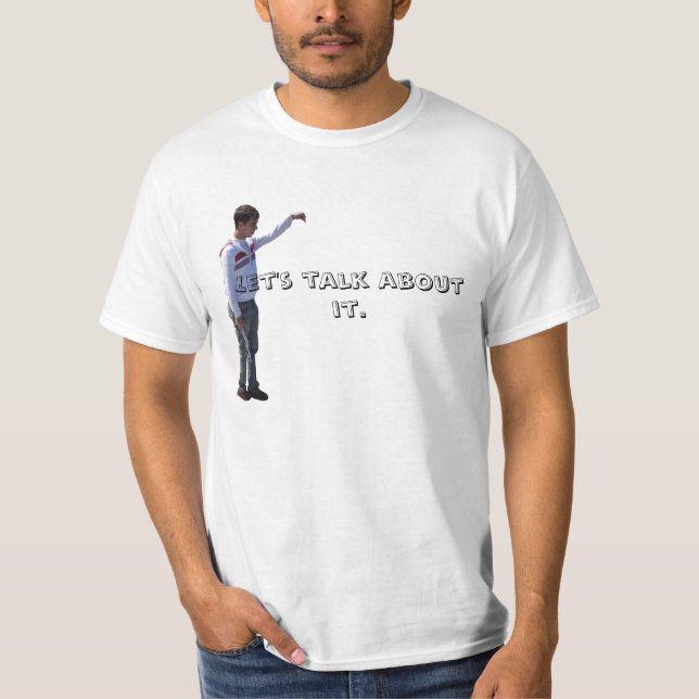 Camiseta AJ, deixe-nos falar sobre ele (Frente)