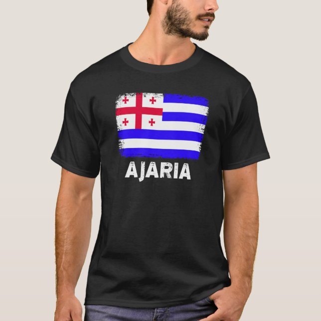 Camiseta Ajaria Flag Support Adjars Pessoas Men (Frente)