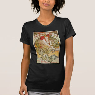 CAMISETA ` AJEULES DE ALPHONSE MUCHA CHANSONS D