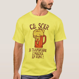 Camiseta ajouter age transforme alcool vomi anniversaire
