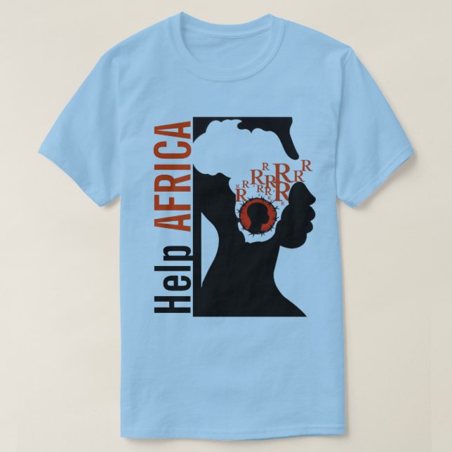 CAMISETA AJUDA ÁFRICA (Frente do Design)