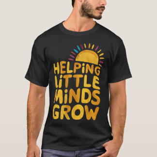 Camiseta Ajudando Pequenas Mentes a Crescer Professora Wild