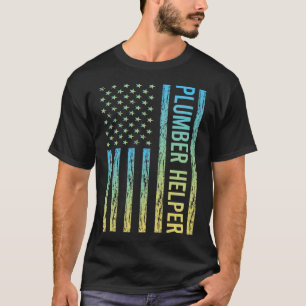 Camiseta Ajudante de Encanador Azul Amarelo