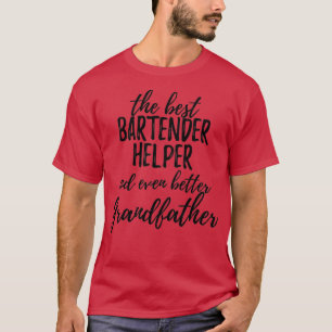 Camiseta Ajudante do barman Avô Funny Gift Ideia para G