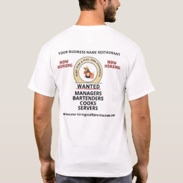 Camiseta Ajude a contratar funcionários personalizados agor