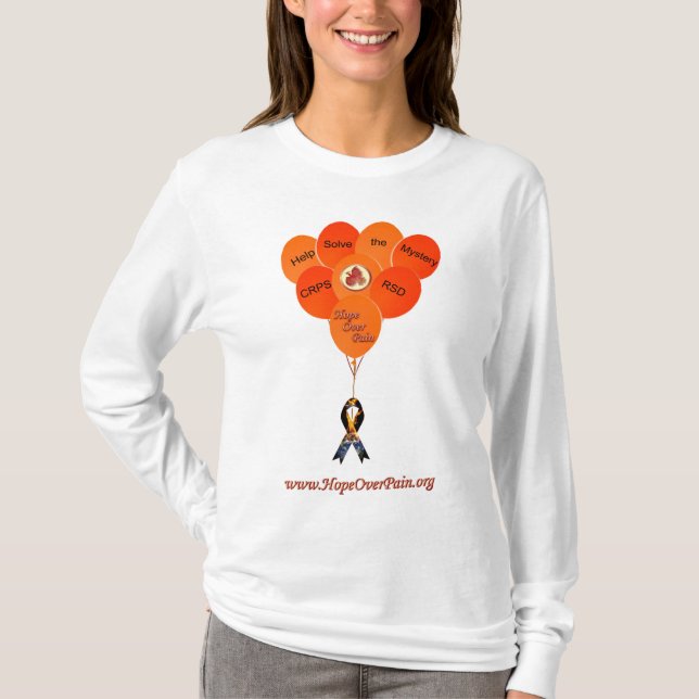 Camiseta Ajude a solucionar o mistério CRPS RSD Balloons Ho (Frente)