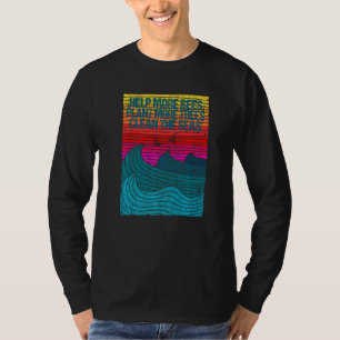 Camiseta Ajude mais abelhas a plantar mais árvores limpas m