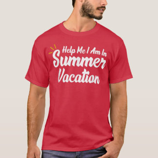 Camiseta Ajude-Me A Estar Em Férias De Verão