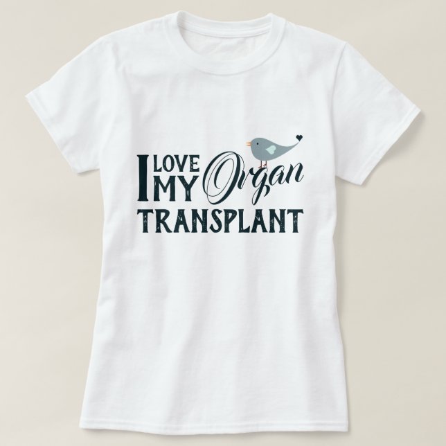 Camiseta Ajude-me a manter meu transplante de órgão (Frente do Design)