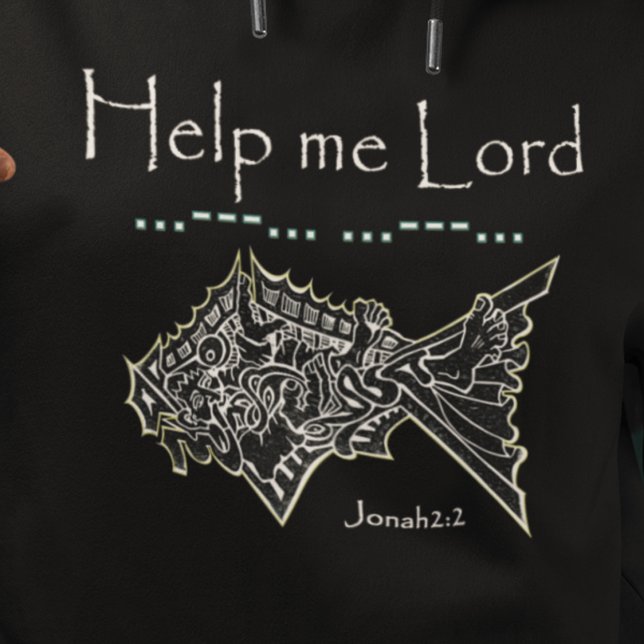 Camiseta Ajude-me Lord Jonah e a baleia ou peixe (Criador carregado)