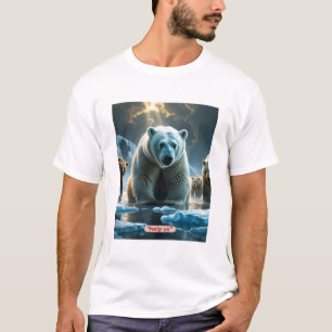Camiseta Ajude-nos - Ursos Polares em T-Shirt Gentil