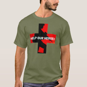 Camiseta Ajude nosso t-shirt dos heróis