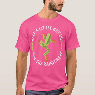 Camiseta Ajude Um Pequeno Sapo De Árvore De Cara A Salvar A
