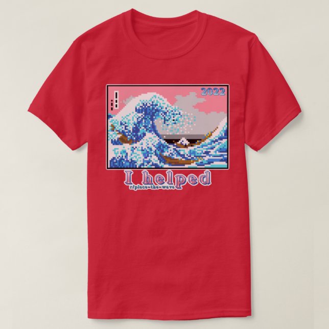 Camiseta Ajudei A Colocar A Onda (Frente do Design)