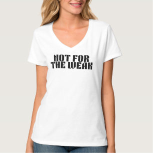 Camiseta Ajustada com Decote em V Não Para os Frac