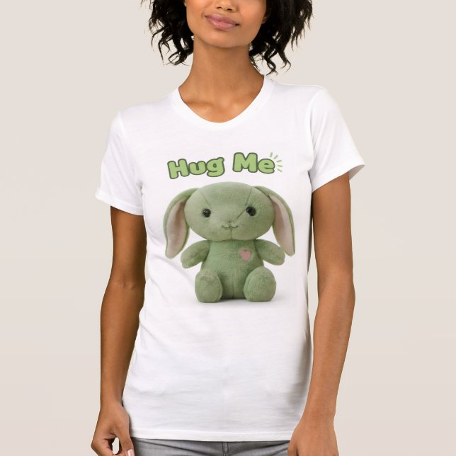 Camiseta Ajustada Hug Me Bunny (Frente)