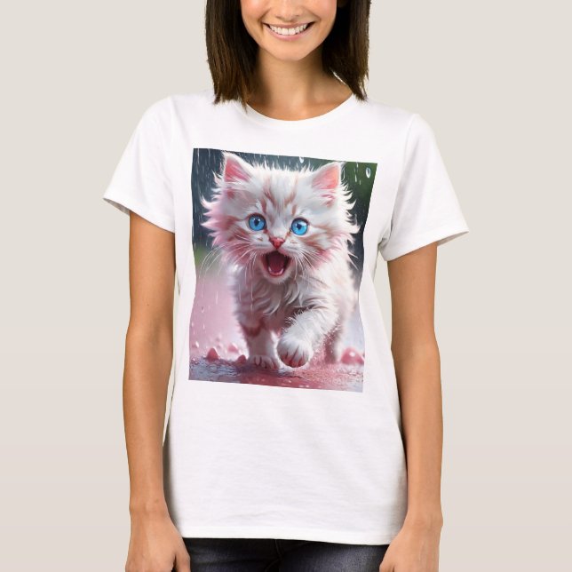 Camiseta "Ajustado 100% de algodão personalizável T-Sh femi (Frente)