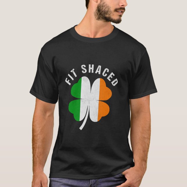 Camiseta Ajustado Engraçado DIA DE SÃO PATRÍCIO Irlandês En (Frente)