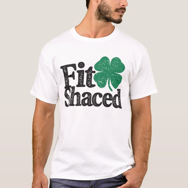 Camiseta Ajustado Engraçado Engraçado Dia de São Patrício i (Frente)