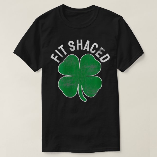 Camiseta Ajustado feminino Shacey Engraçado Bebendo irlandê (Frente do Design)