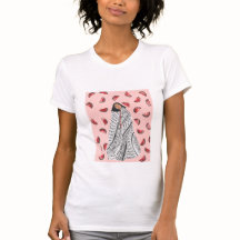 Camiseta Ajustado fina, Canvas, de uso feminino