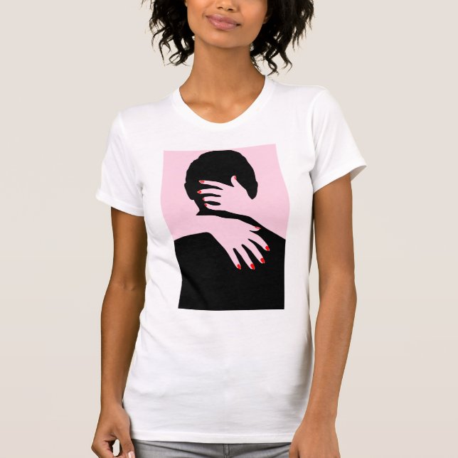 Camiseta Ajustado fina, Canvas, de uso feminino (Frente)