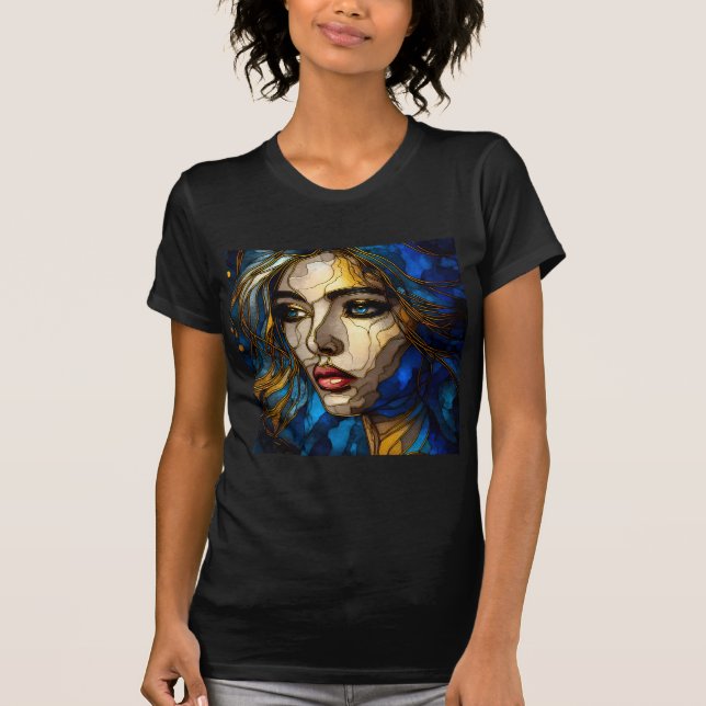 Camiseta Ajustado Slim Com Expressão De Arte -31 (Frente)