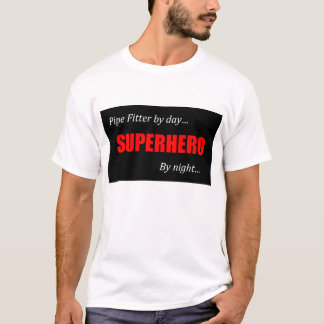 Camiseta Ajustador de tubulação do super-herói