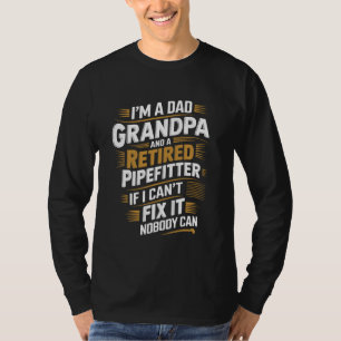 Camiseta Ajustador de Tubulações Aposentadoria Aposentado